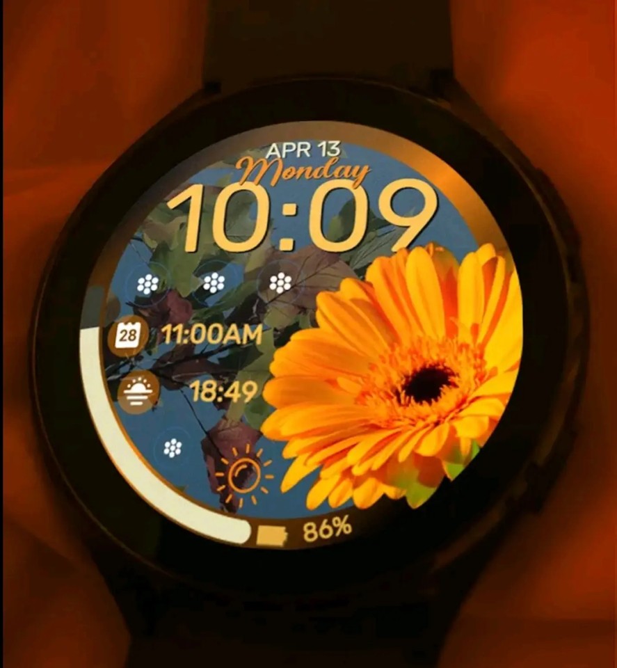 Цветы на WearOS 4
