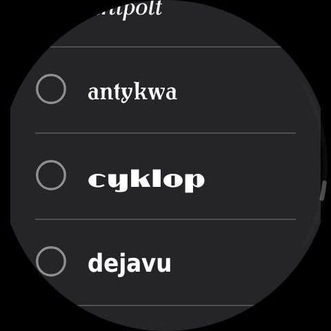 Шрифты WearOS 46шт 7