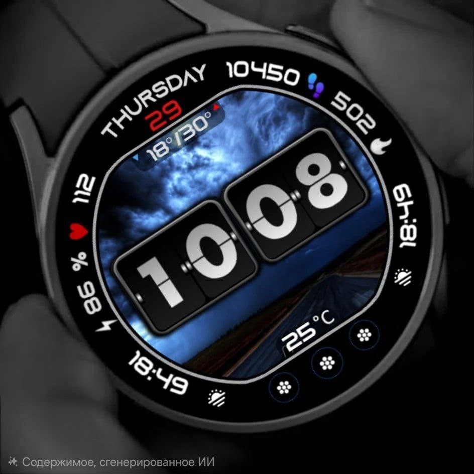 Animated Weather Flip Time