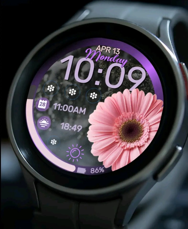 Цветы на WearOS