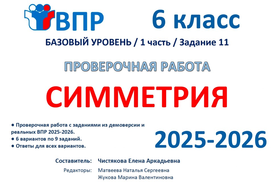8. 🆗ВПР 6 кл Симметрия