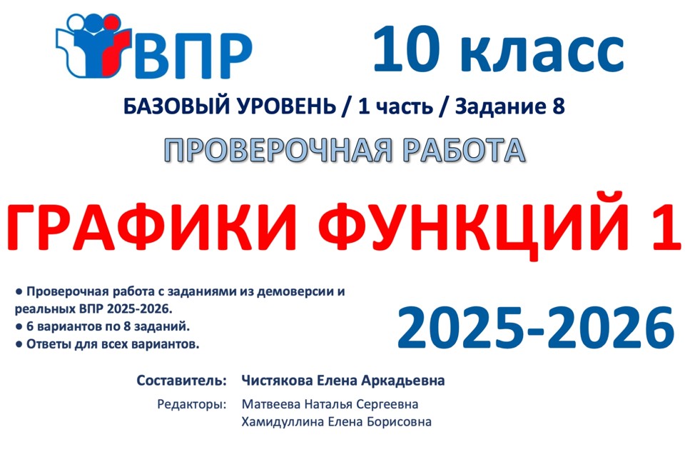 5.🆗ВПР 10 кл Графики функций 1ч (2026)
