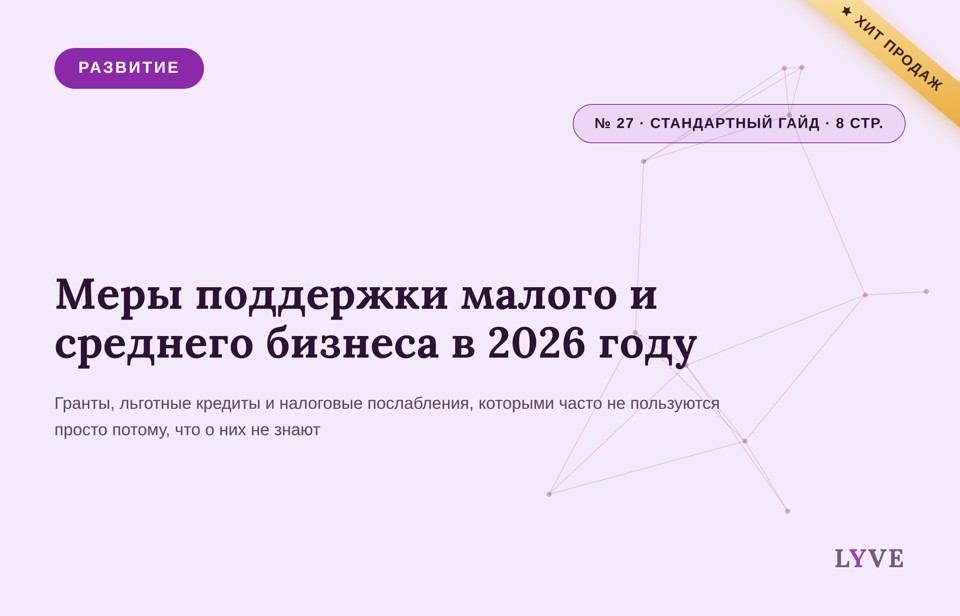 Меры поддержки малого и среднего бизнеса: гранты, льготы