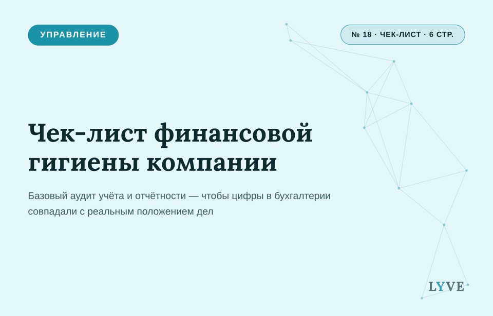 Чек-лист финансовой гигиены компании