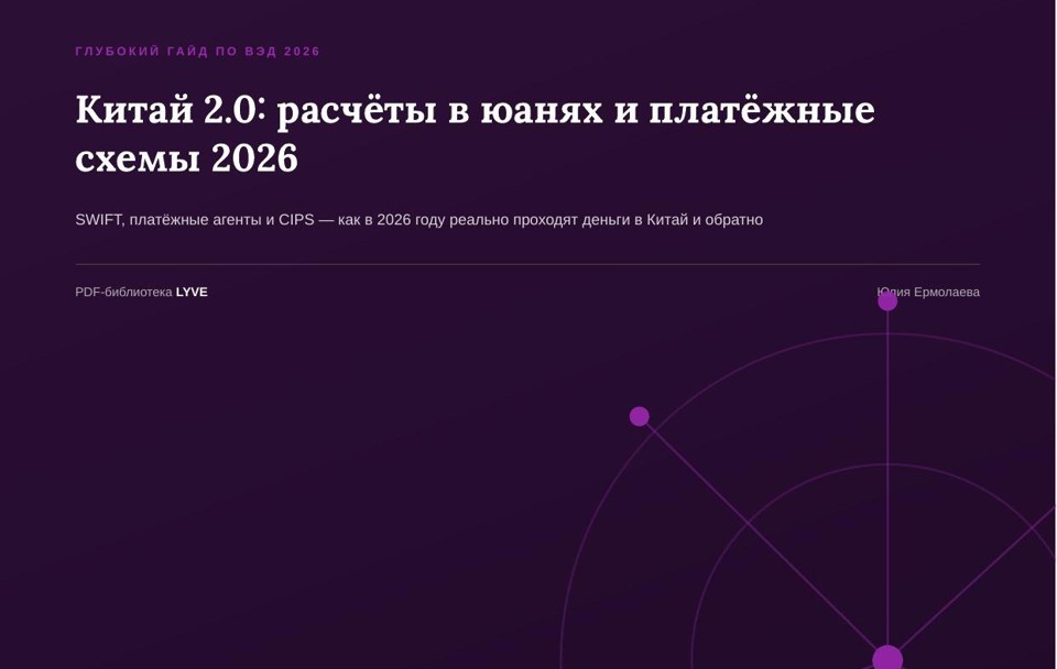 Работа с Китаем 2.0: расчёты в юанях и платёжные схемы 2026 2