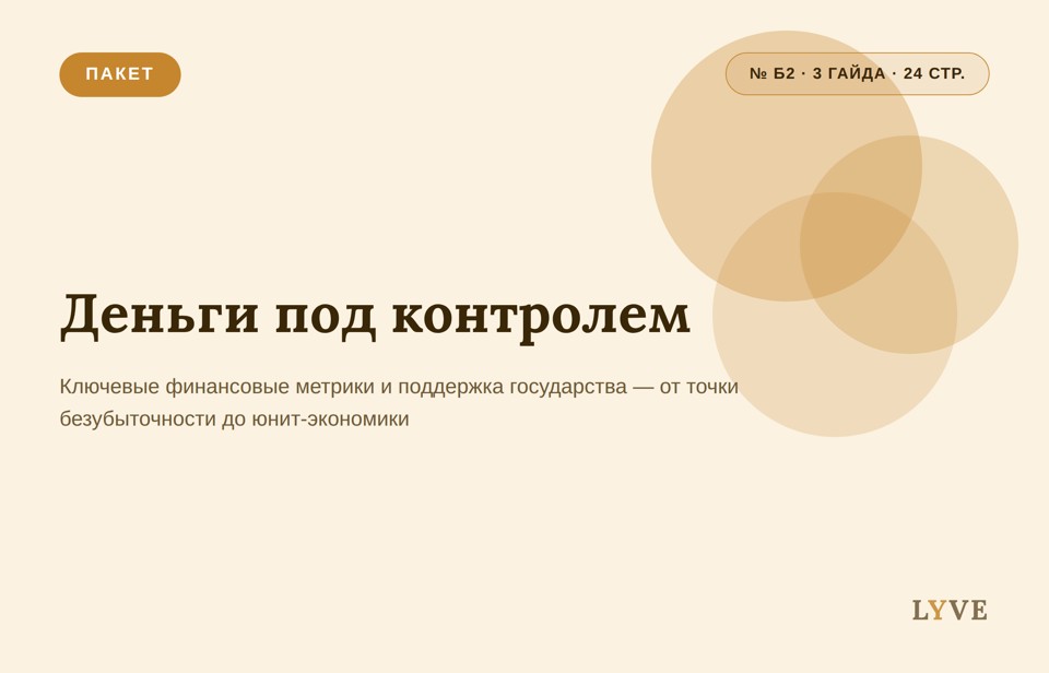 Деньги под контролем (3 гайда внутри)