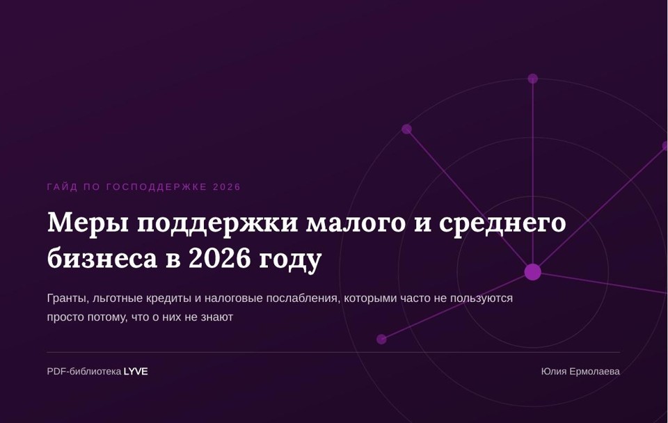 Меры поддержки малого и среднего бизнеса в  2026 году 2