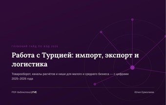 Работа с Турцией: импорт, экспорт и логистика 2
