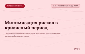Минимизация рисков в кризисный период 1