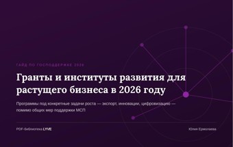Гранты и институты развития для растущего бизнеса в 2026 году 2