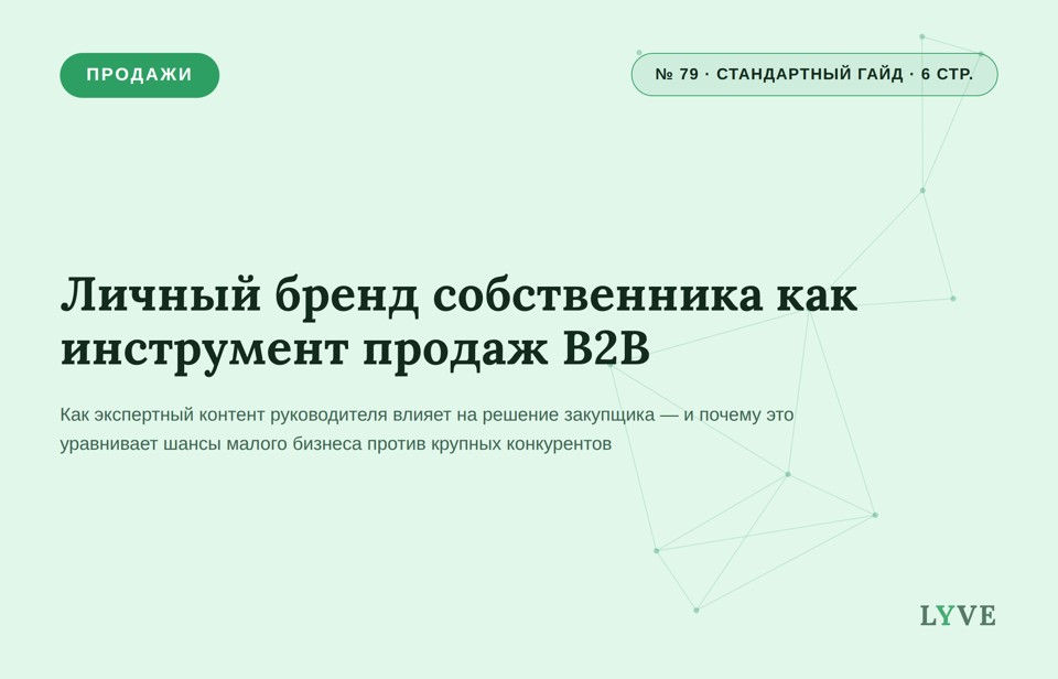 Личный бренд собственника как инструмент продаж 1