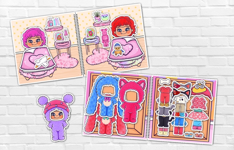 Альбом на липучках "Домик Вакуку"